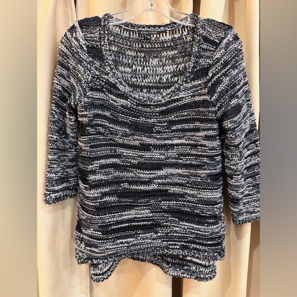 Eileen Fisher, black and white sweater size S - Picture 1 of 4